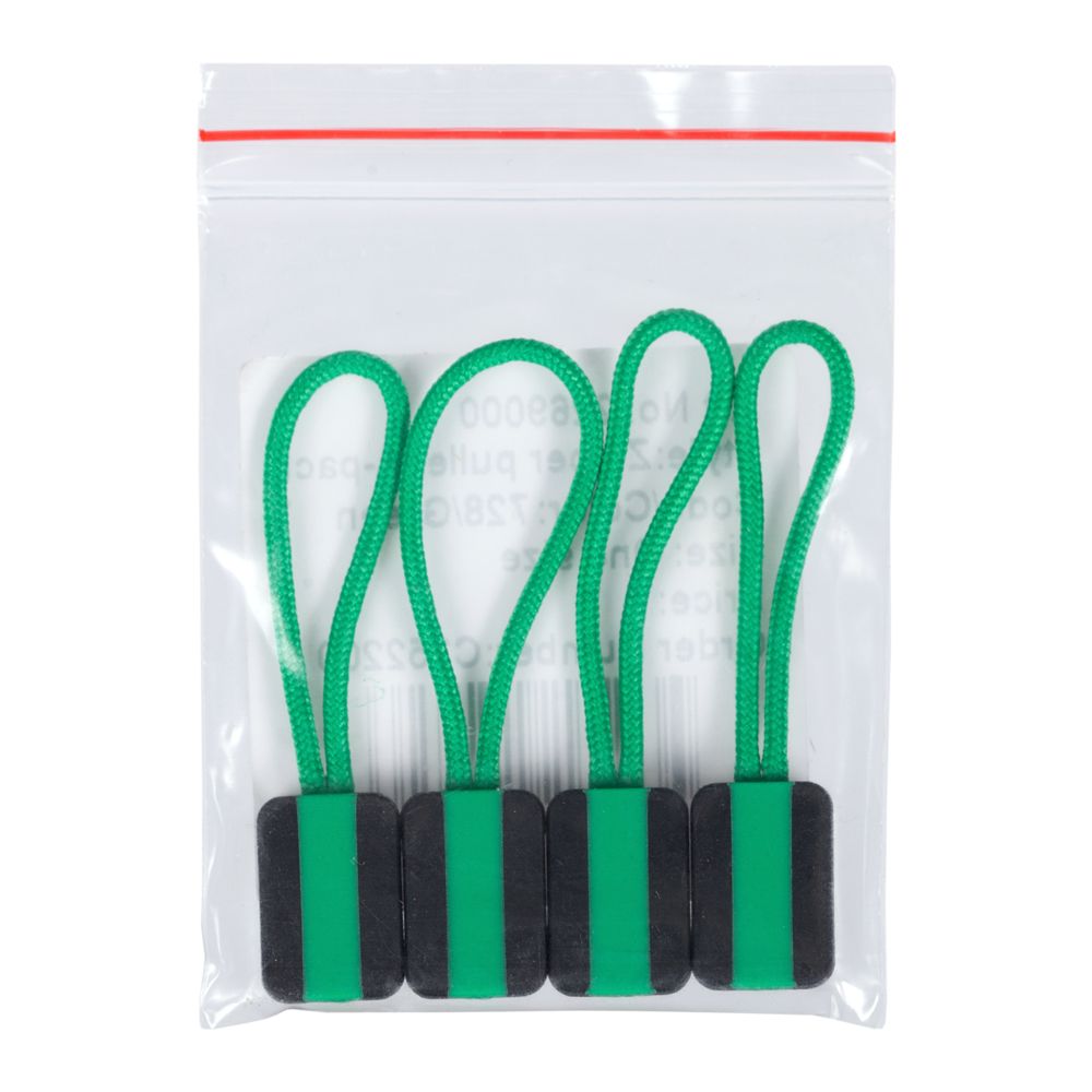 Набор пуллеров для молнии, зеленый / Миниатюра WWW (1000)