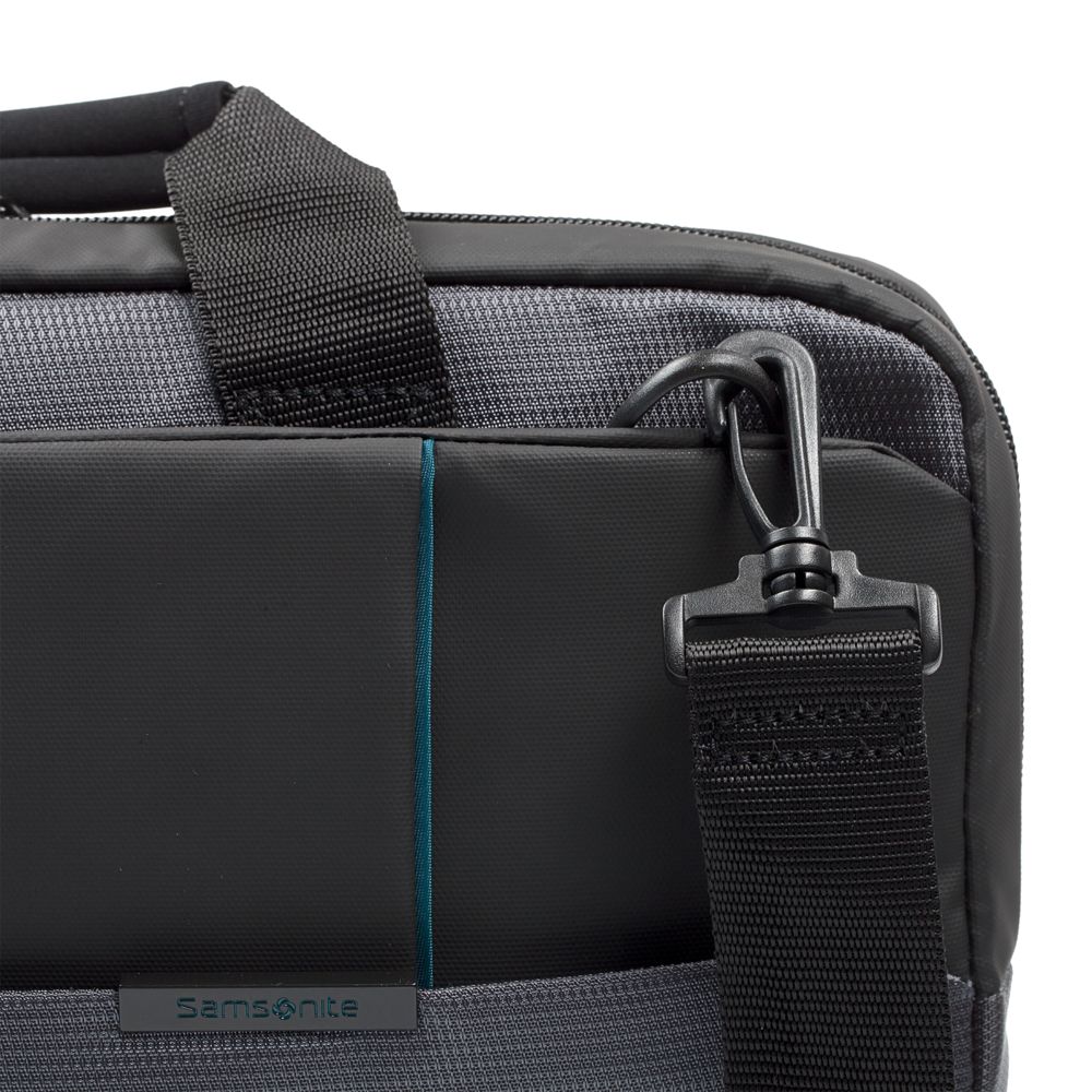 Сумка для ноутбука Qibyte Laptop Bag, темно-серая с черными вставками / Миниатюра WWW (1000)