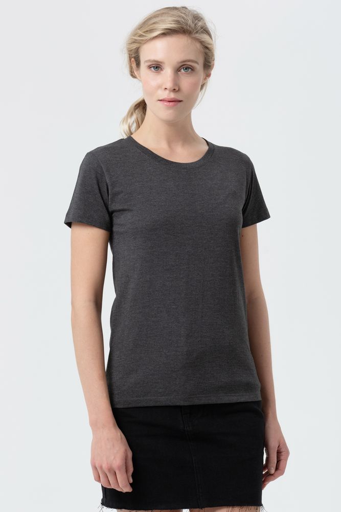 Футболка женская Regent Fit Women, черный меланж / Миниатюра WWW (1000)