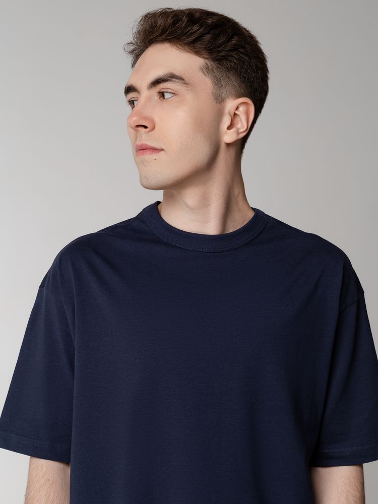 Футболка оверсайз мужская Boxy Men, темно-синяя / Миниатюра WWW (1000)