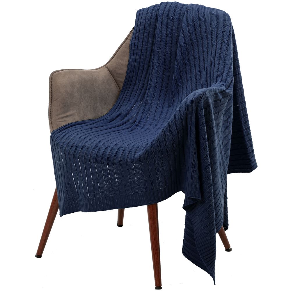 Плед Remit, темно-синий (сапфир) / Миниатюра WWW (1000)