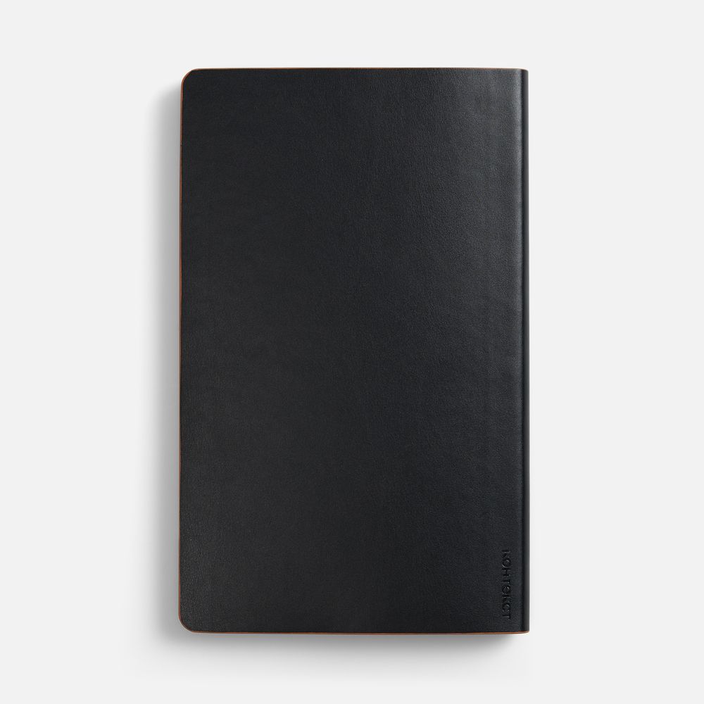 Ежедневник Trait, недатированный, черный с оранжевым / Миниатюра WWW (1000)