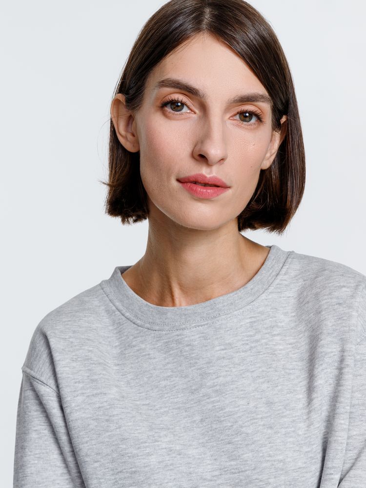 Свитшот унисекс Delta, серый меланж / Миниатюра WWW (1000)