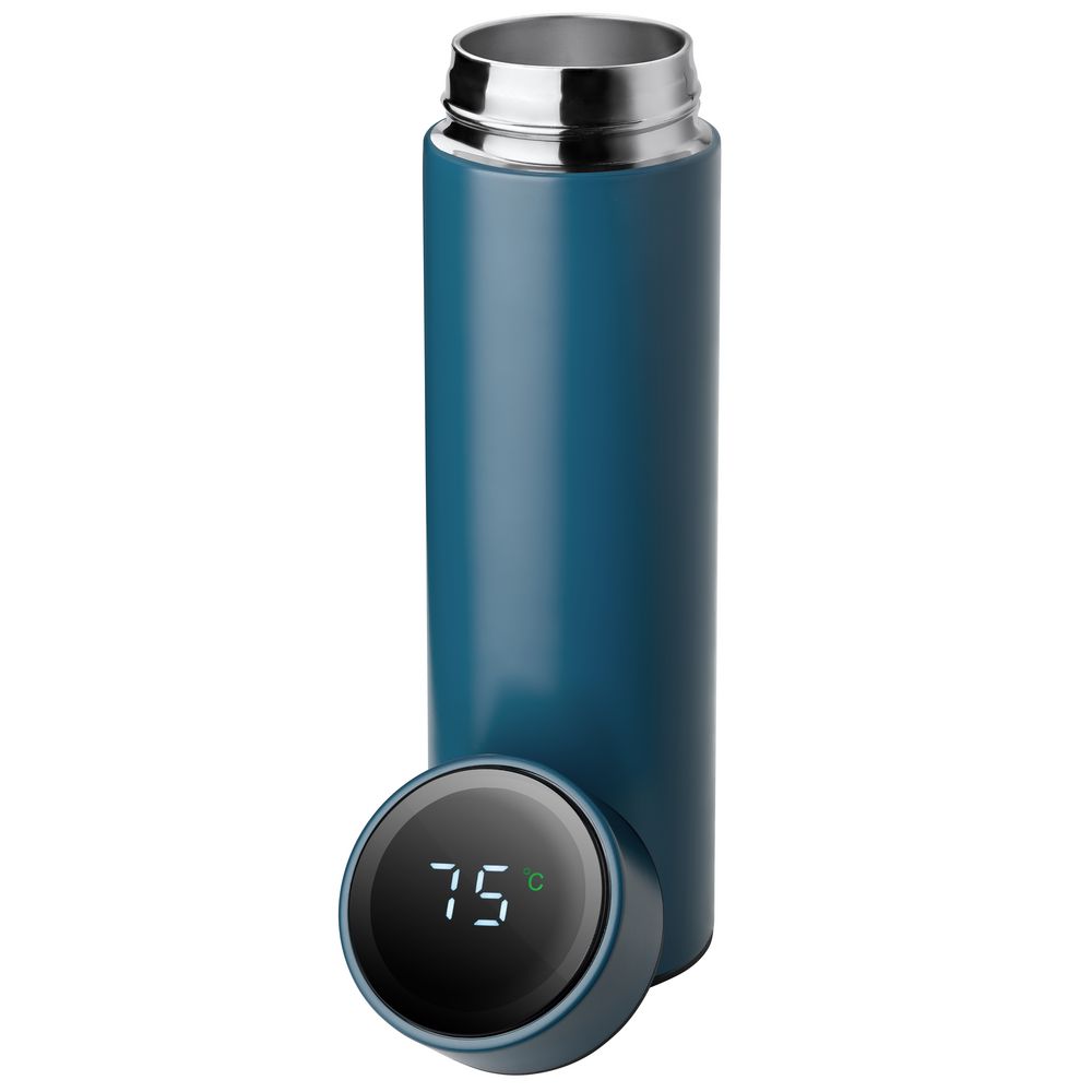 Термос с индикатором температуры Sense, синий / Миниатюра WWW (1000)