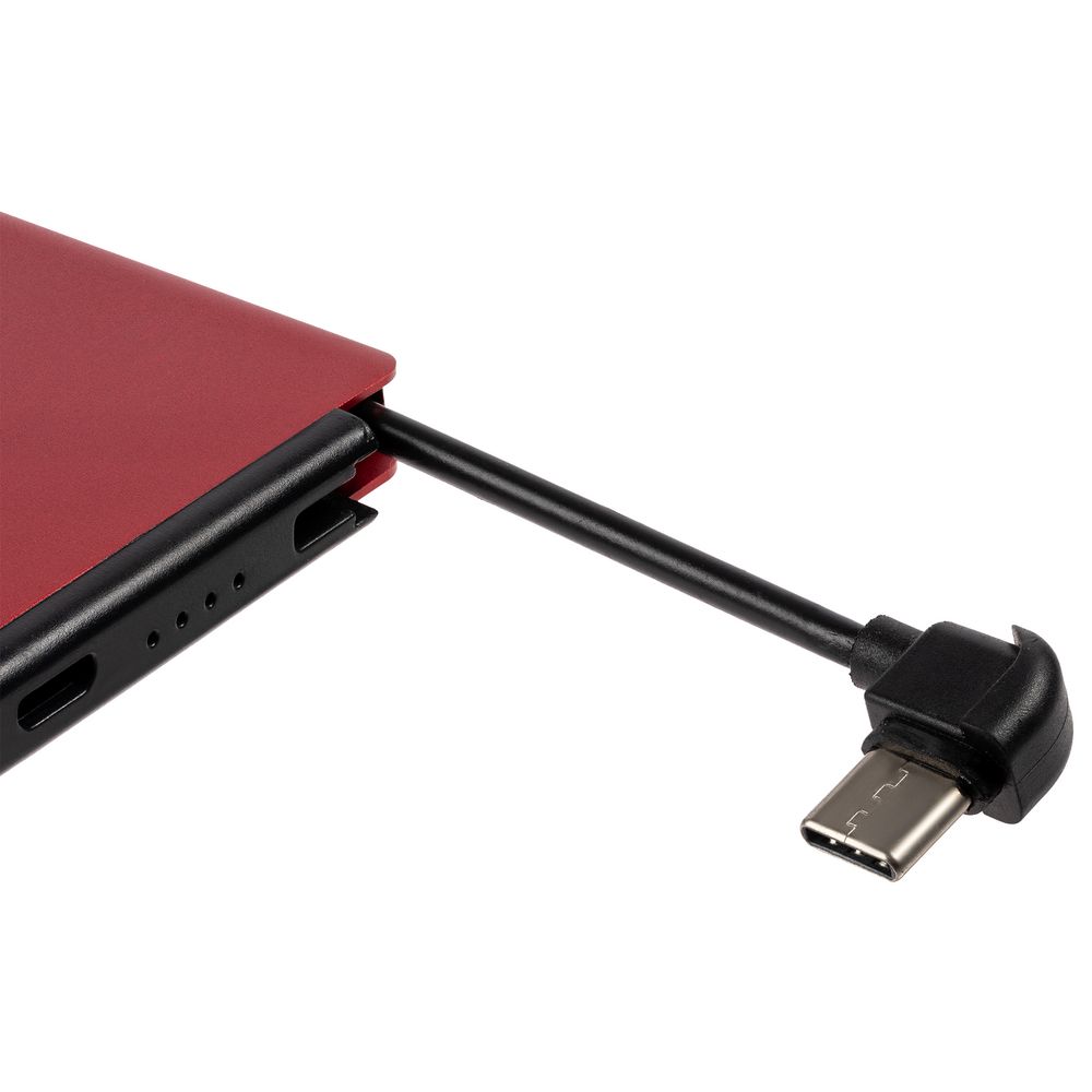 Металлический аккумулятор Double Reel 5000 мАч, красный / Миниатюра WWW (1000)