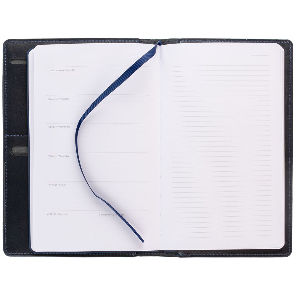 Еженедельник-портфолио Remini, недатированный, синий / Миниатюра WWW (1000)