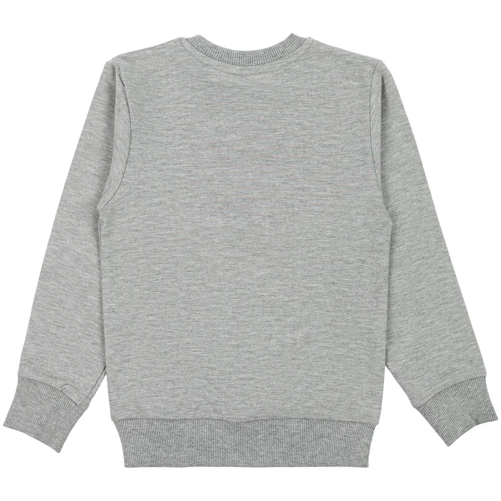 Свитшот детский «Пятно Мaker», серый меланж / Миниатюра WWW (1000)