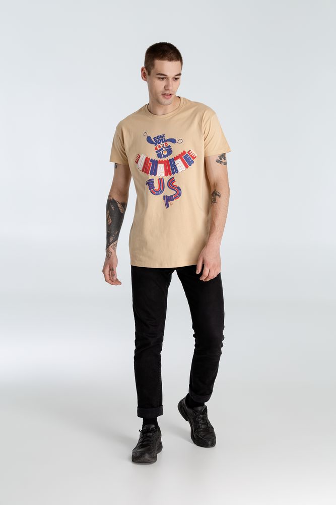 Футболка Don't You Dare to Underrate Us, песочная / Миниатюра WWW (1000)