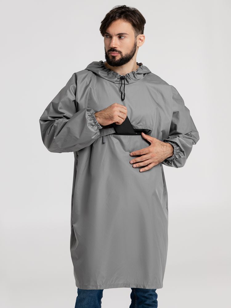 Дождевик-анорак Hard Work, серый / Миниатюра WWW (1000)