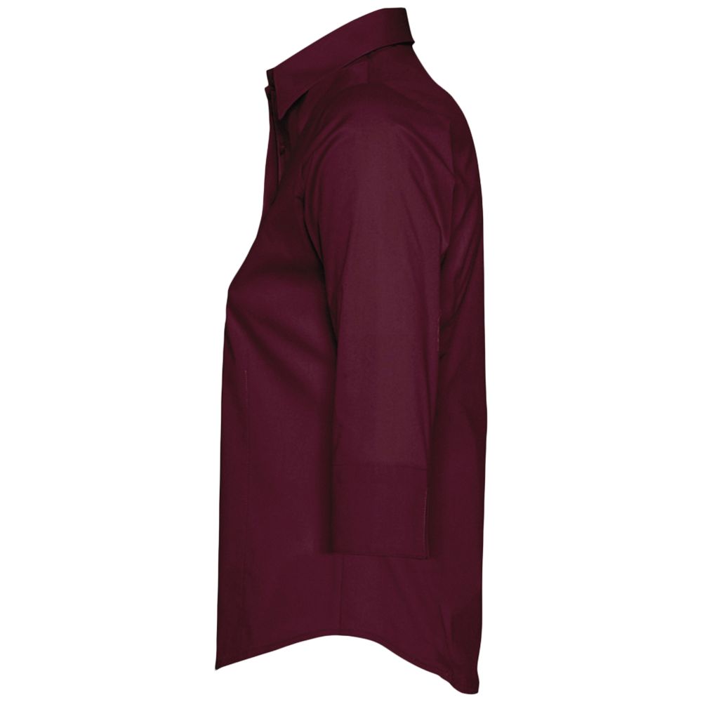Рубашка женская с рукавом 3/4 Effect 140, бордовая / Миниатюра WWW (1000)