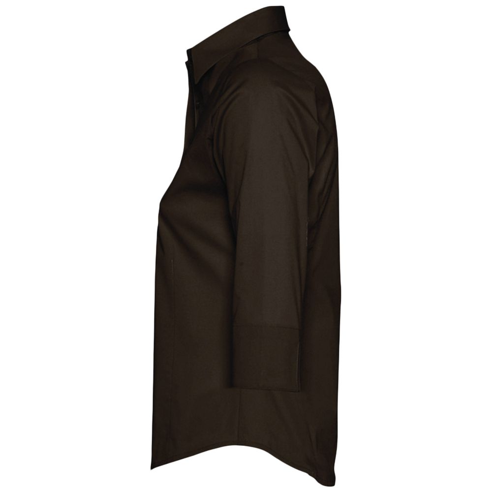 Рубашка женская с рукавом 3/4 Effect 140, темно-коричневая / Миниатюра WWW (1000)