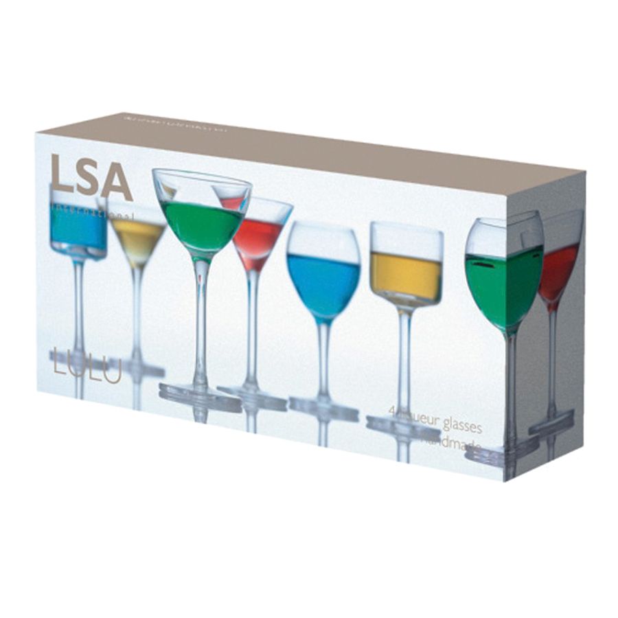 Набор из 4 стопок для ликера LuLu / Миниатюра WWW (1000)