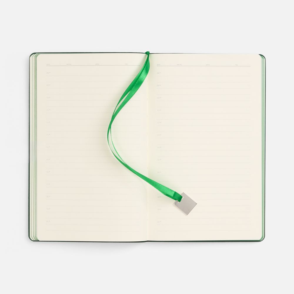 Ежедневник Shall Light, недатированный, зеленый / Миниатюра WWW (1000)