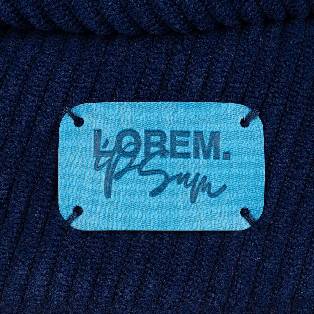 Лейбл Latte, S, голубой / Миниатюра нанесения (1000)