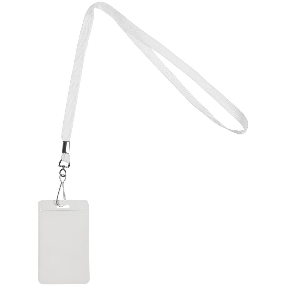 Лента с карабином Colorplan, белая / Миниатюра WWW (1000)