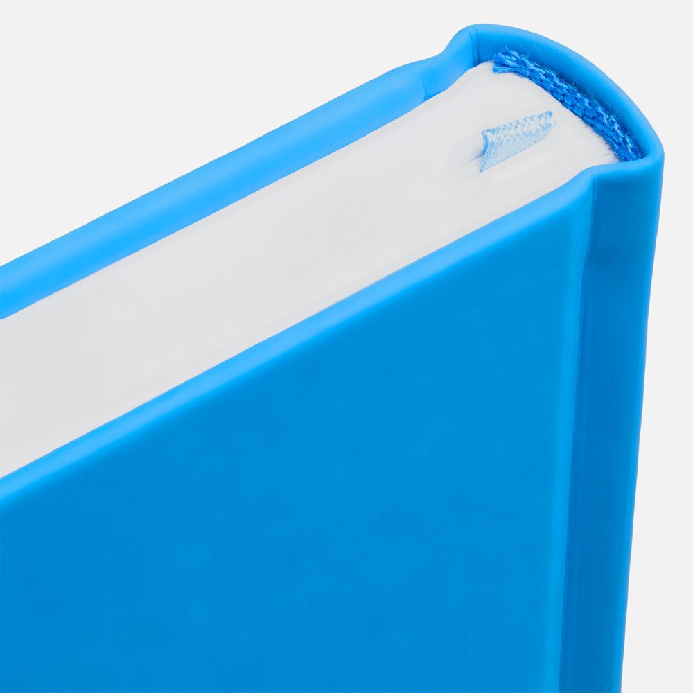 Ежедневник Favor Metal, недатированный, голубой / Миниатюра WWW (1000)