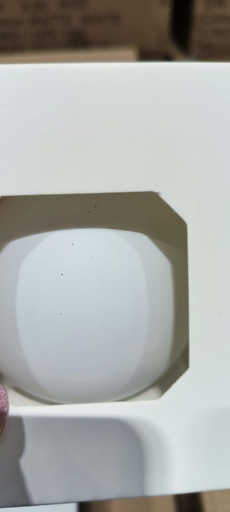 Оформительский шар Finery, 8 см, матовый белый / Миниатюра WWW (1000)