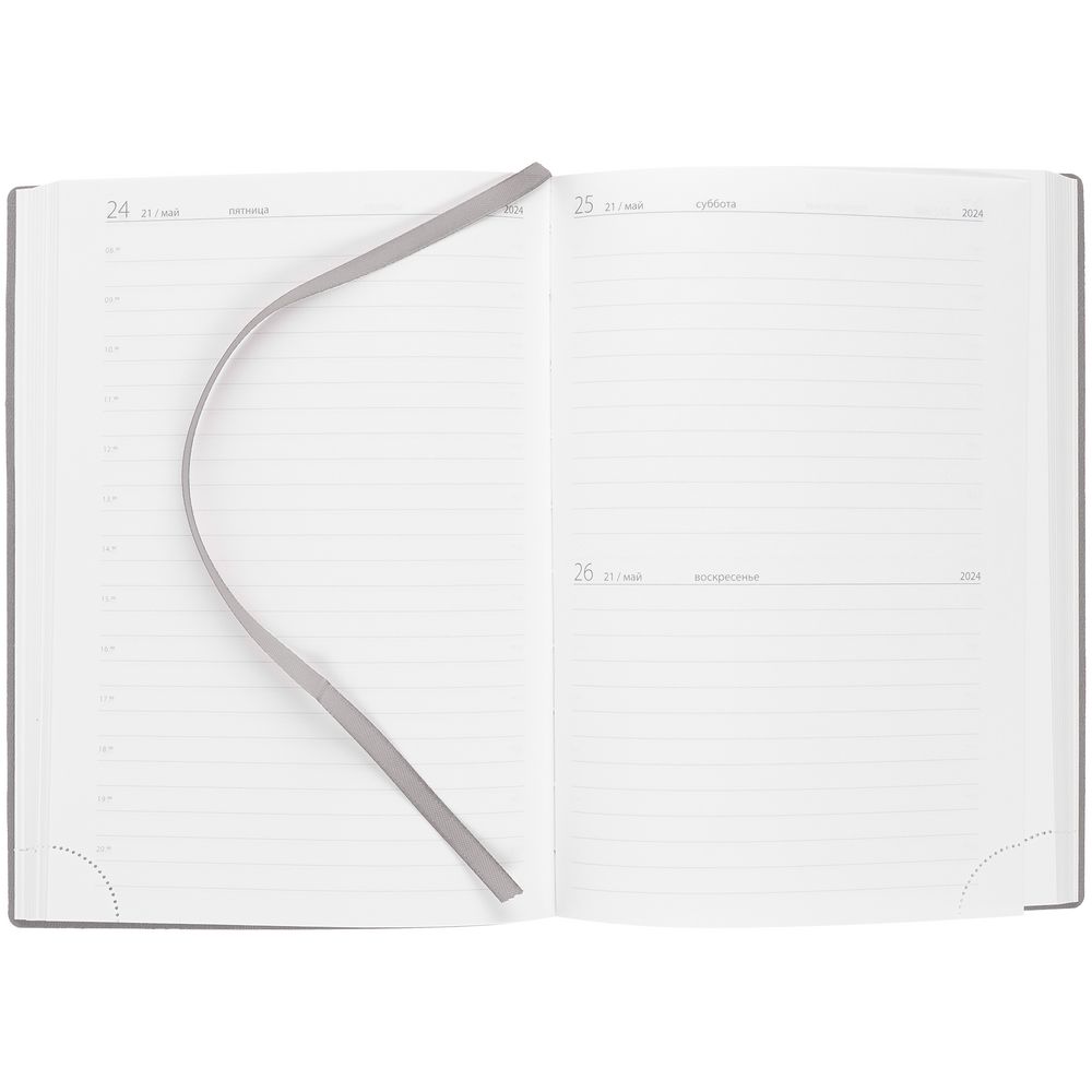 Ежедневник Time, датированный, серый / Миниатюра WWW (1000)