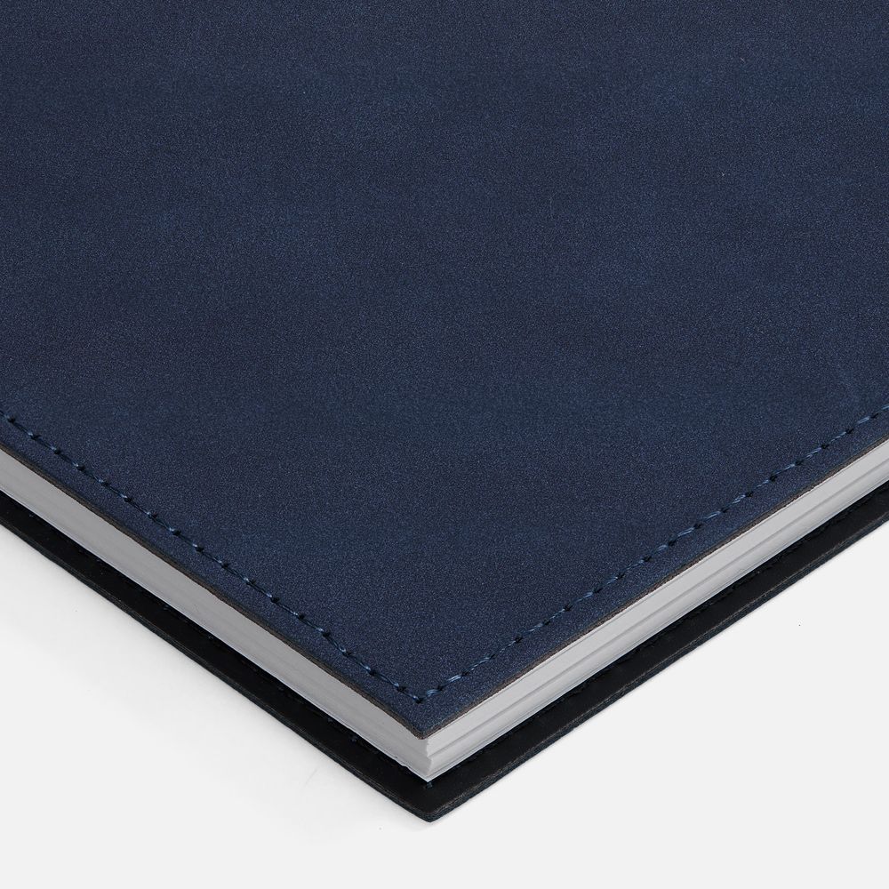 Ежедневник Notera Maxi, недатированный, синий / Миниатюра WWW (1000)