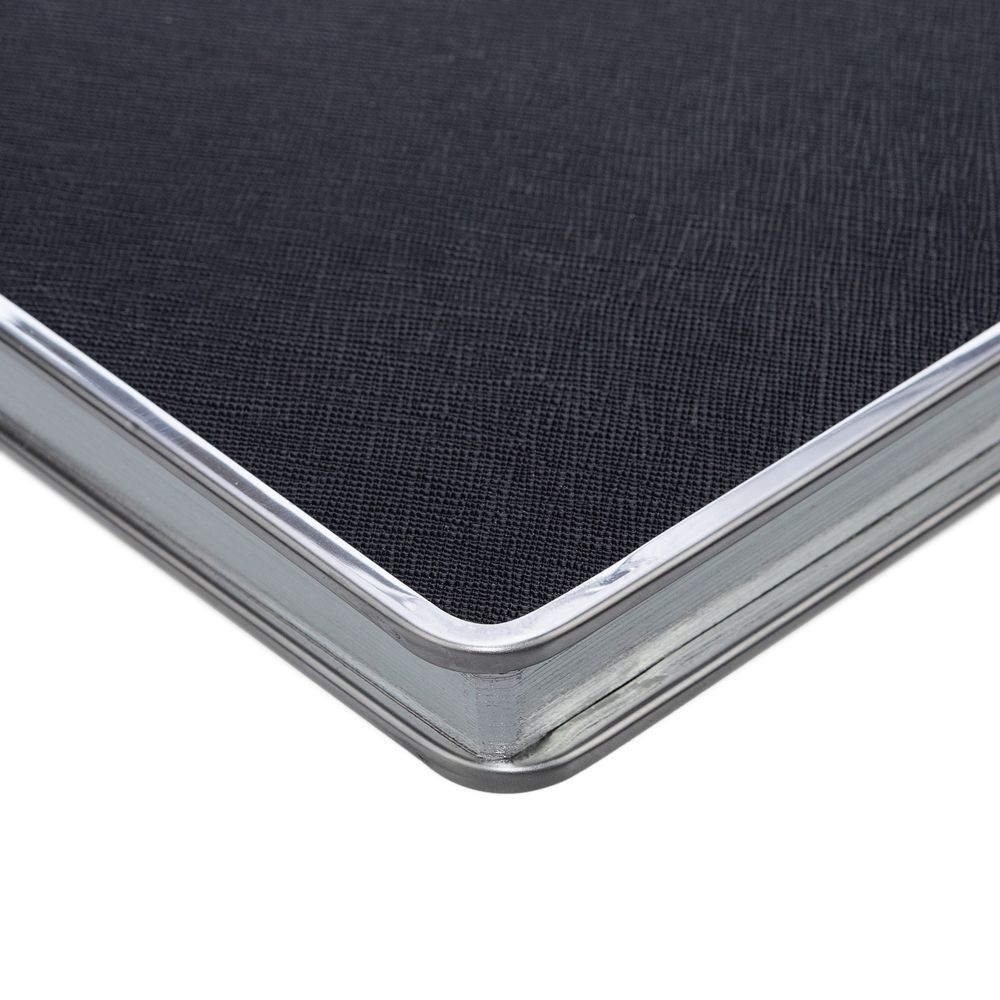 Ежедневник Frame Metal, недатированный, черный / Миниатюра WWW (1000)