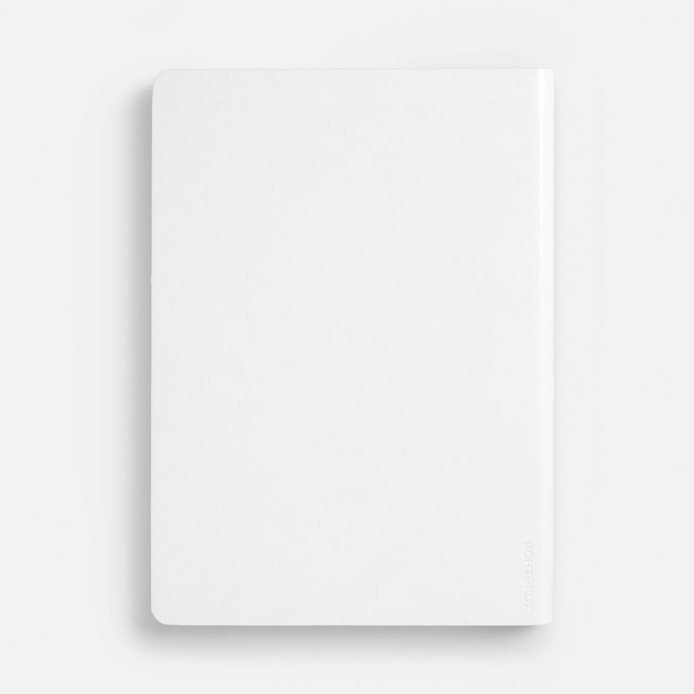 Ежедневник Nebraska Flex, недатированный, белый с серебристым / Миниатюра WWW (1000)