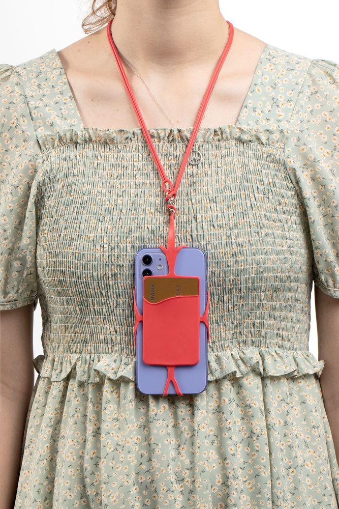 Чехол для карты на телефон Nicolaus, красный / Миниатюра WWW (1000)