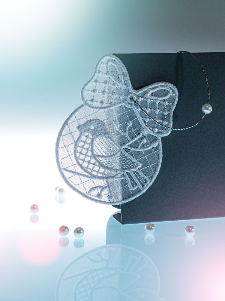 Подвеска вышивная «Птичка» в конверте / Миниатюра WWW (1000)