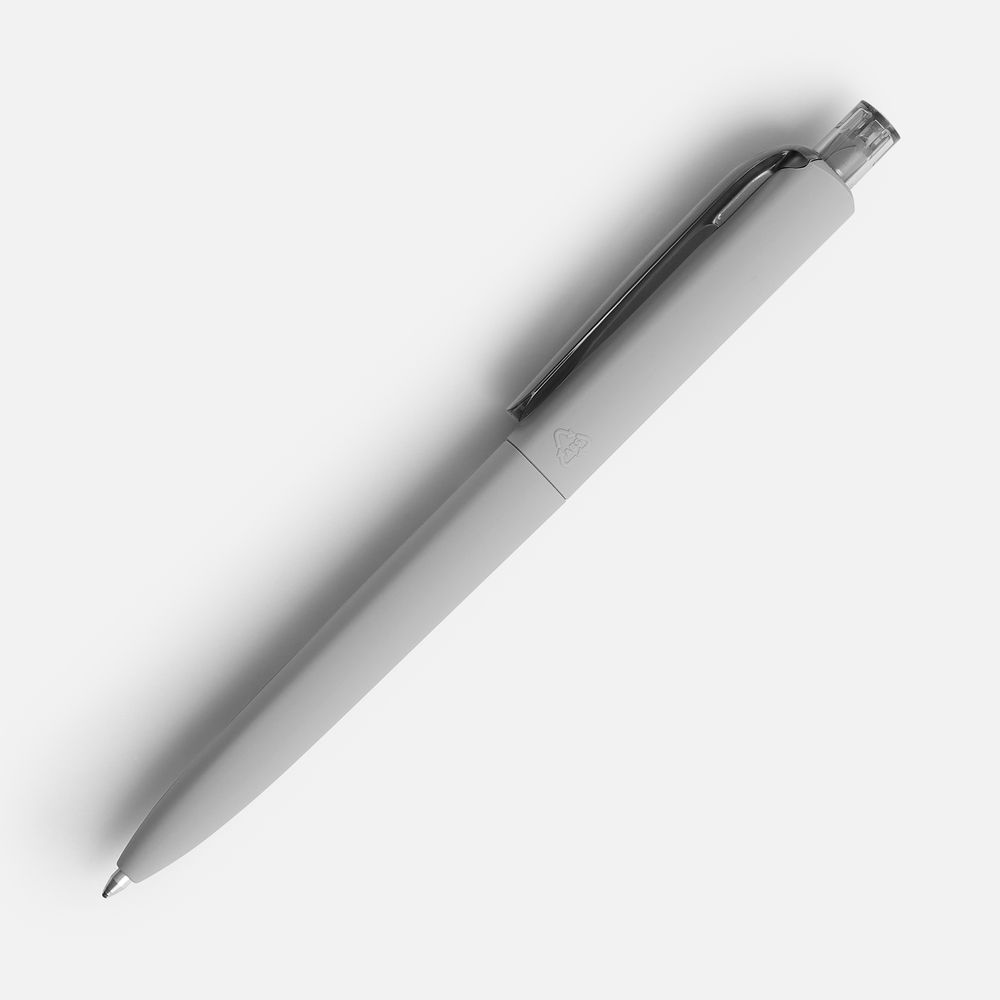 Ручка шариковая Prodir DS8 PRR-T Soft Touch, серая / Миниатюра WWW (1000)