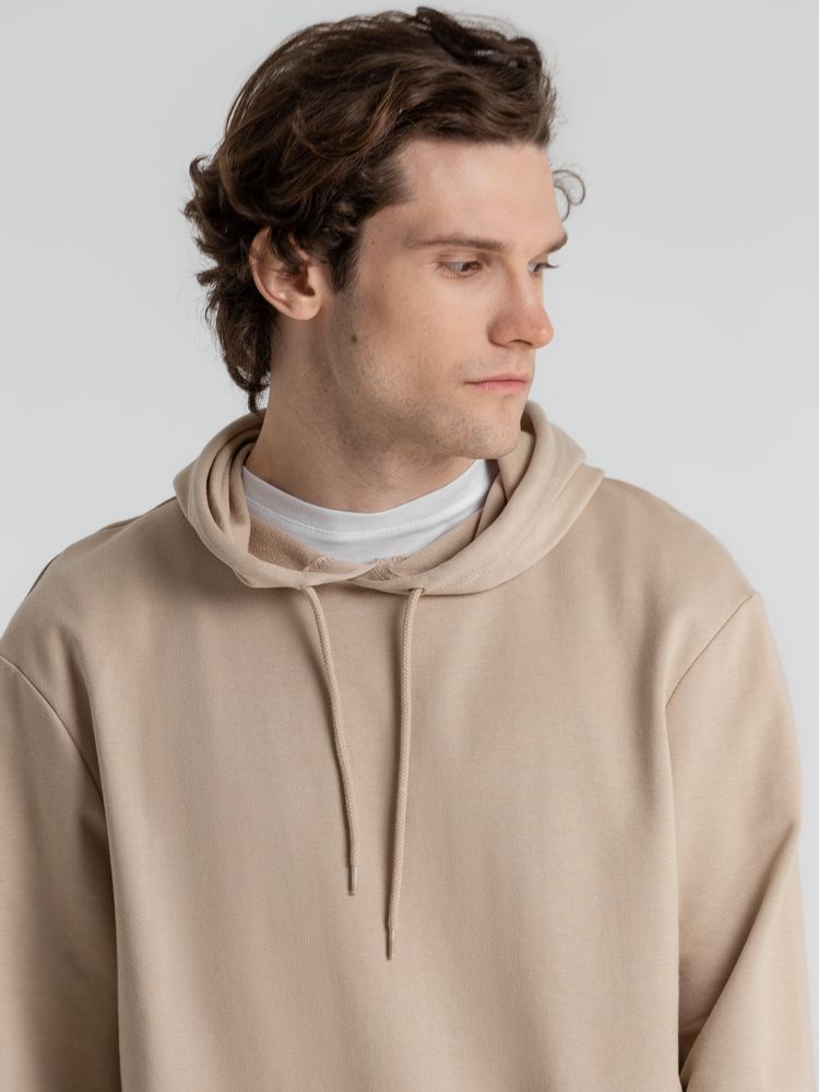Толстовка с капюшоном унисекс Hoodie, бежевая / Миниатюра WWW (1000)