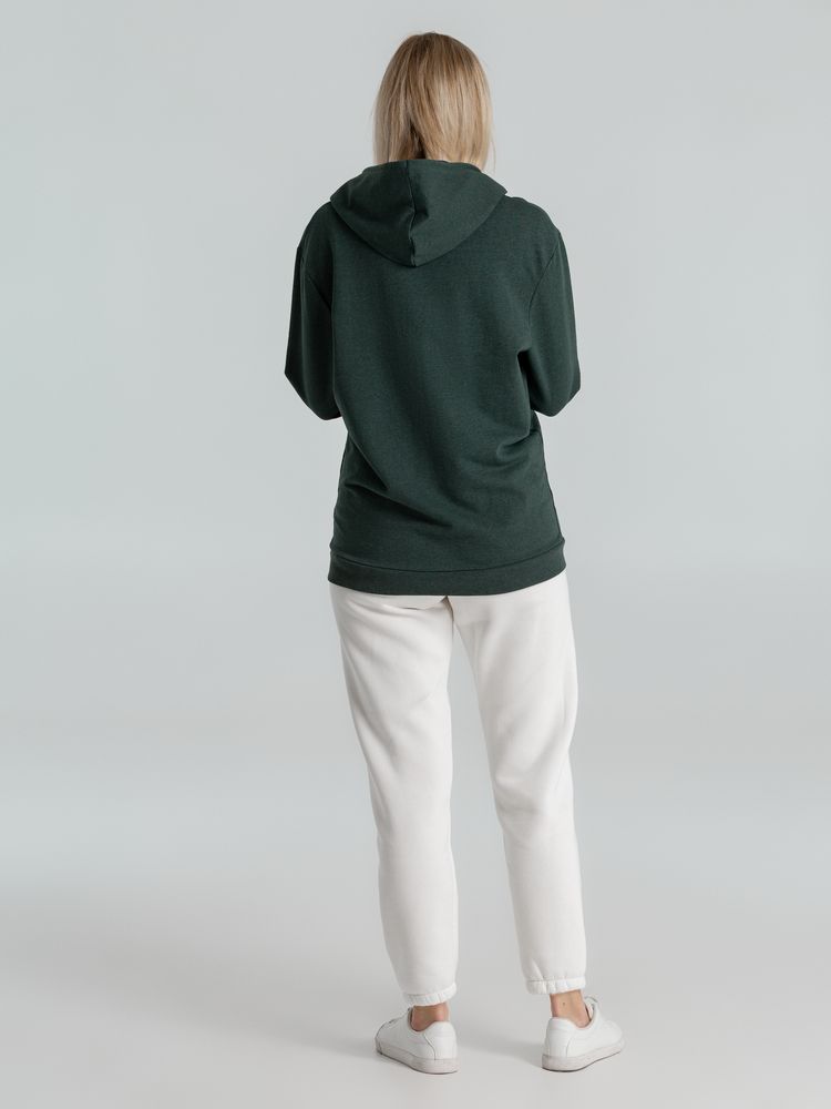 Толстовка с капюшоном унисекс Hoodie, темно-зеленый меланж / Миниатюра WWW (1000)