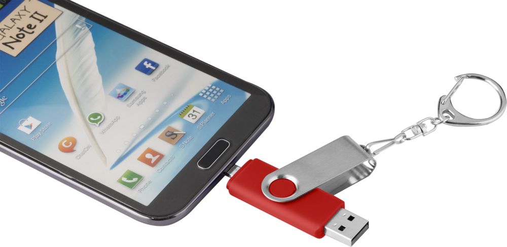 Флешка Double Twist 8 Гб красная / Миниатюра WWW (1000)