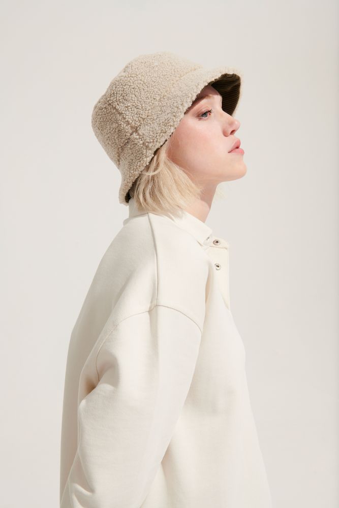 Панама Bucket двусторонняя, хаки с бежевым / Миниатюра WWW (1000)