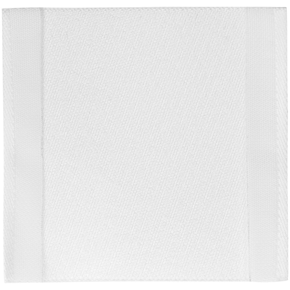 Лейбл тканевый Epsilon, L, белый / Миниатюра WWW (1000)