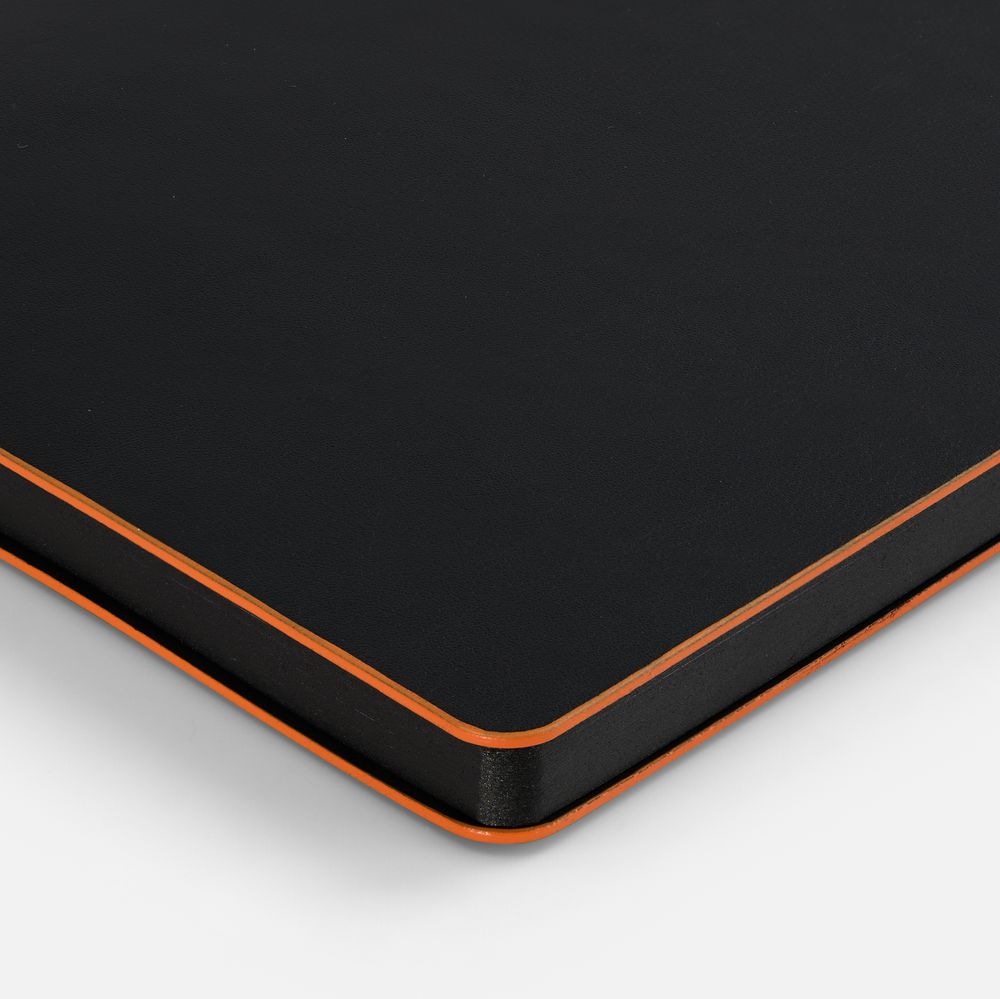 Ежедневник Trait, недатированный, черный с оранжевым / Миниатюра WWW (1000)