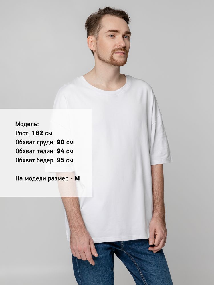 Футболка унисекс оверсайз Crosstown, белая / Миниатюра WWW (1000)
