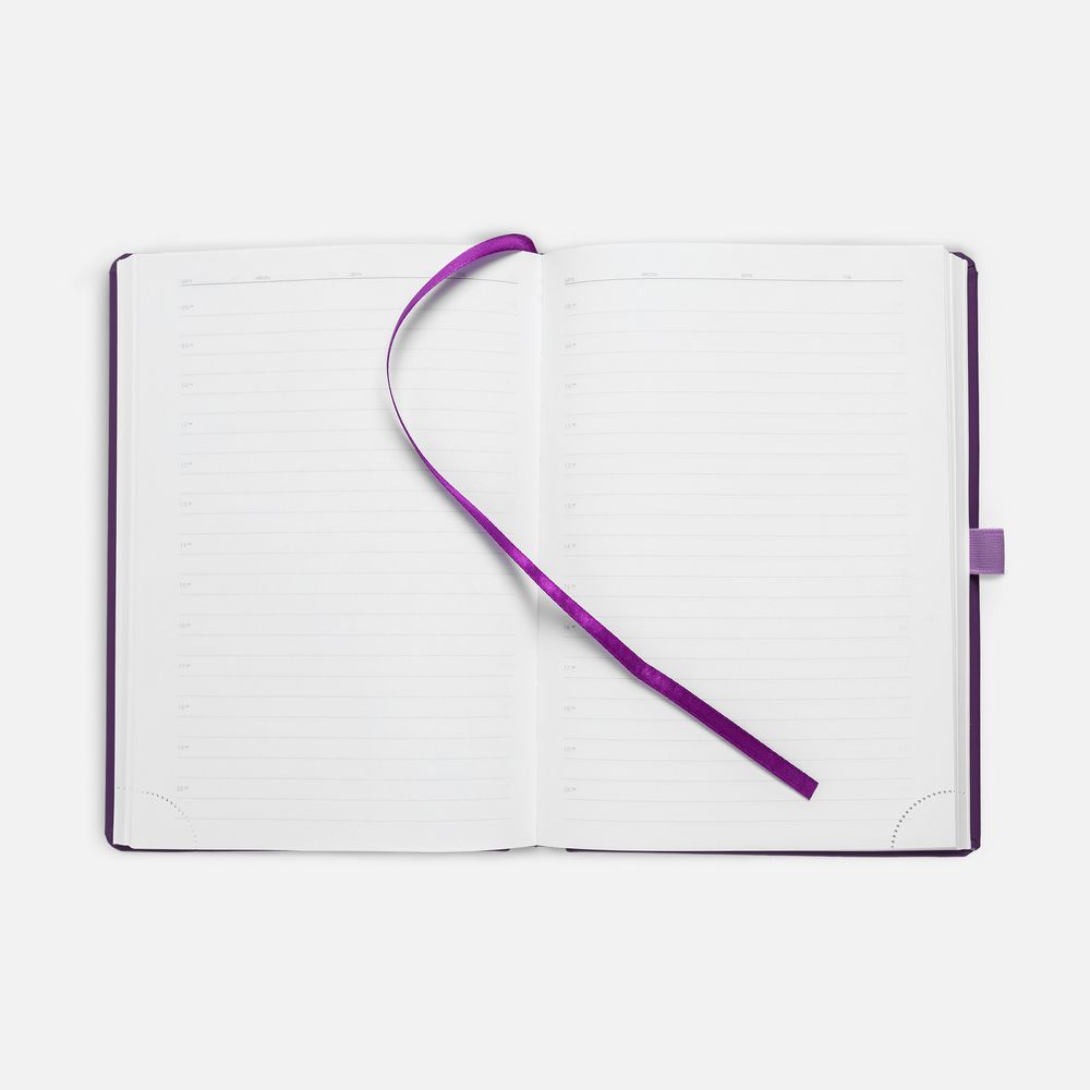 Ежедневник Favor, недатированный, фиолетовый / Миниатюра WWW (1000)