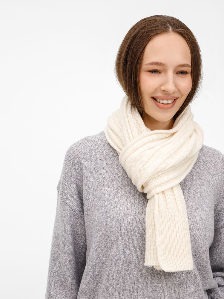 Шарф Bellish, белый (ванильный) / Миниатюра WWW (1000)