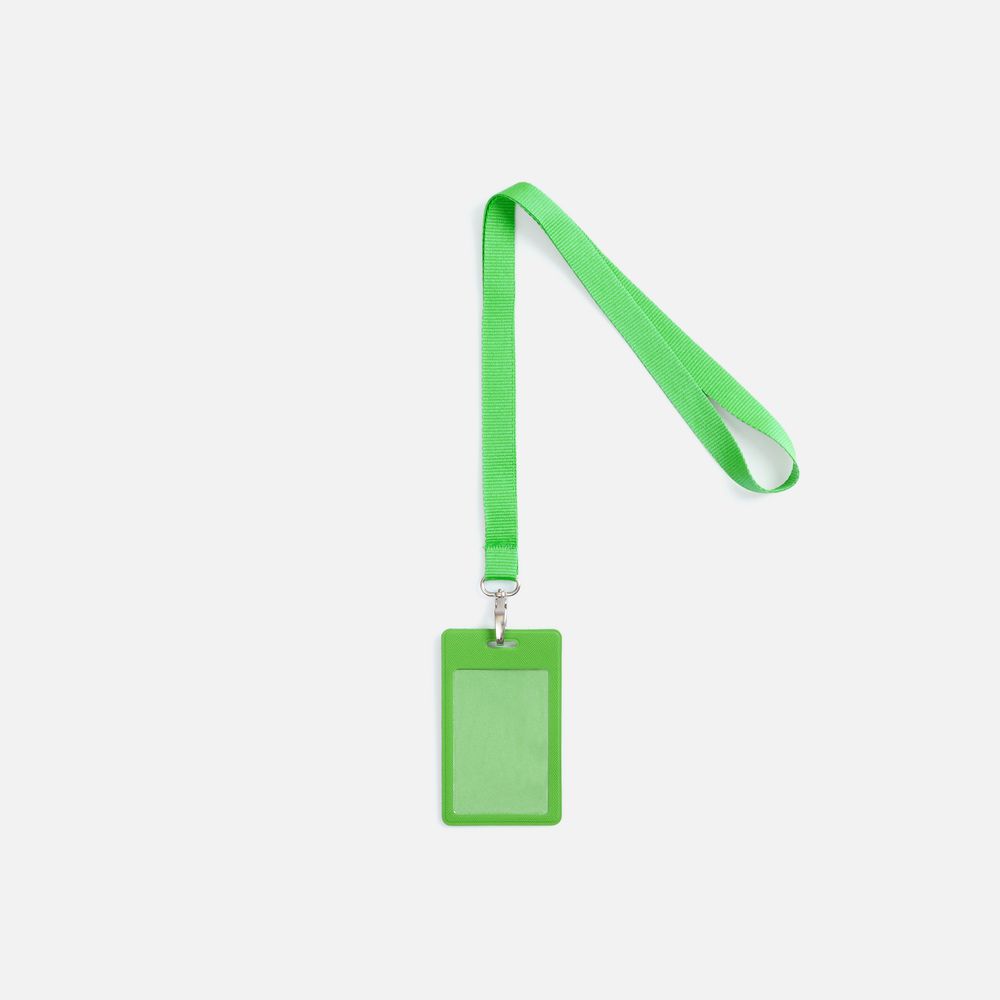 Лента для бейджа Pin, зеленая / Миниатюра WWW (1000)