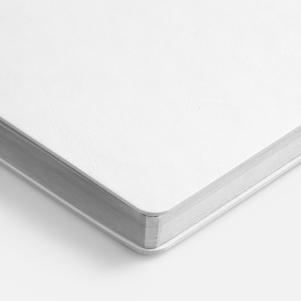 Ежедневник Nebraska Flex, недатированный, белый с серебристым / Миниатюра WWW (1000)