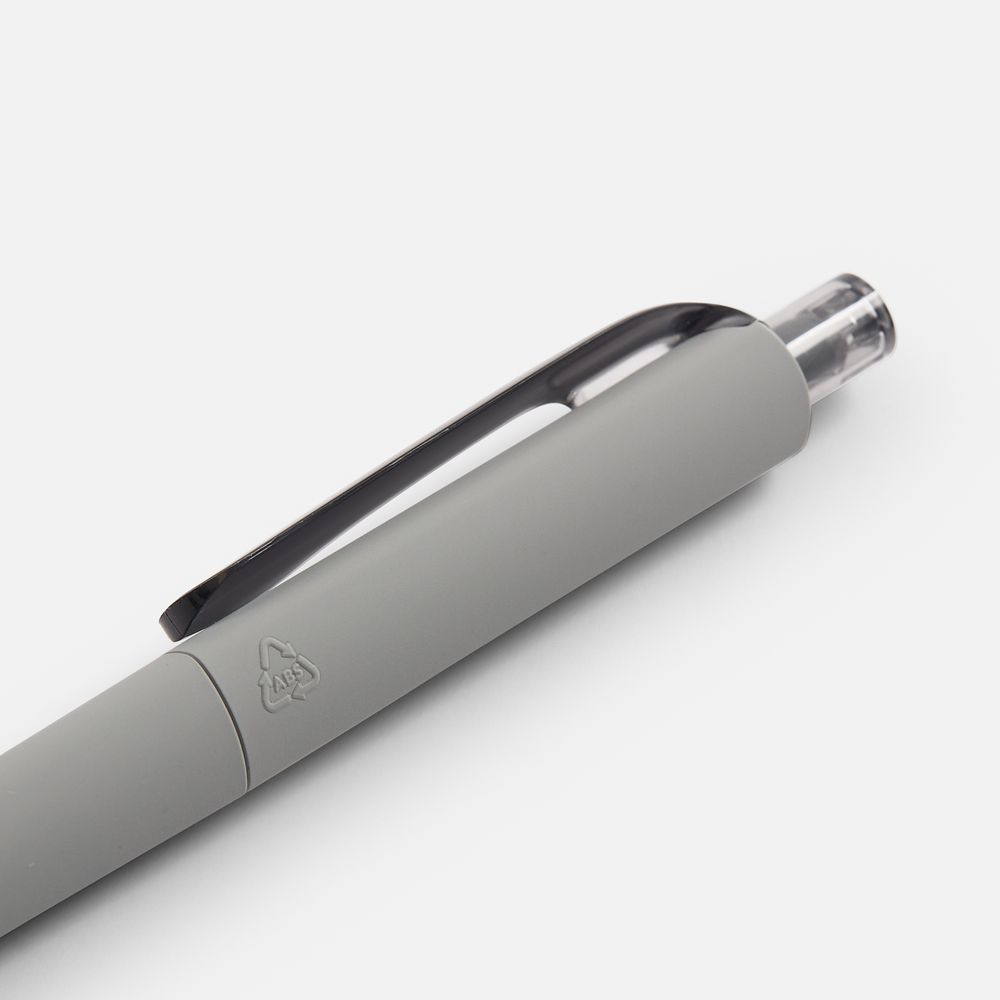 Ручка шариковая Prodir DS8 PRR-T Soft Touch, серая / Миниатюра WWW (1000)