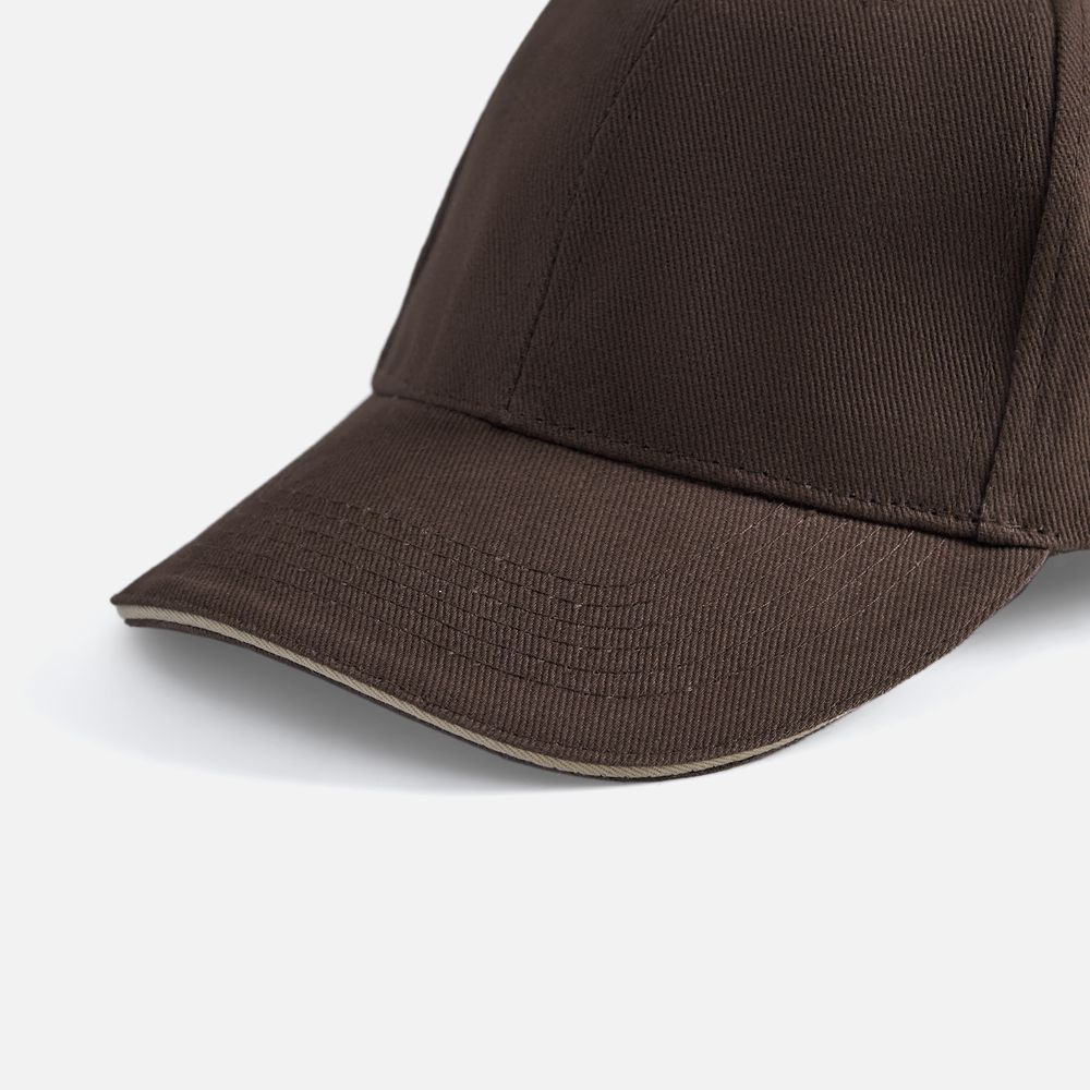 Бейсболка Buffalo, коричневая с бежевым / Миниатюра WWW (1000)