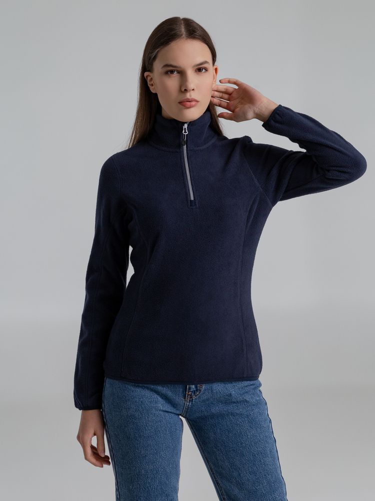 Толстовка флисовая женская Frontflip темно-синяя / Миниатюра WWW (1000)