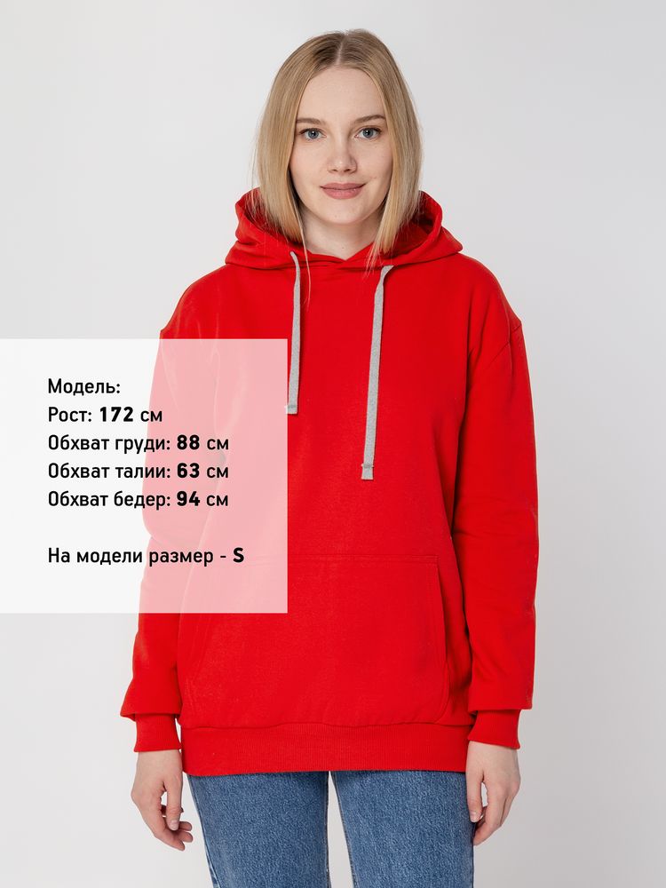 Толстовка с капюшоном Unit Kirenga Heavy, красная / Миниатюра WWW (1000)