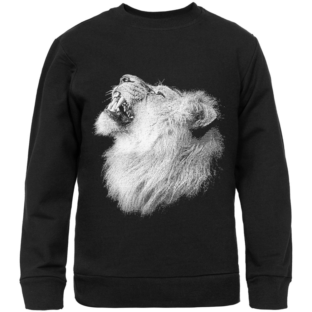 Свитшот детский Like a Lion, черный / Миниатюра WWW (1000)