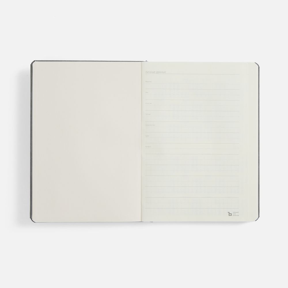 Ежедневник Urban Hard, недатированный, серый / Миниатюра WWW (1000)