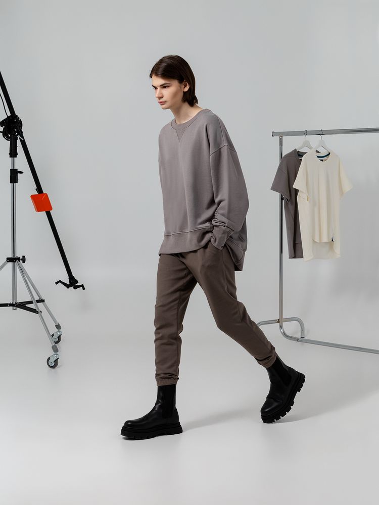 Свитшот унисекс Kosmos 1.0, серый / Миниатюра WWW (1000)