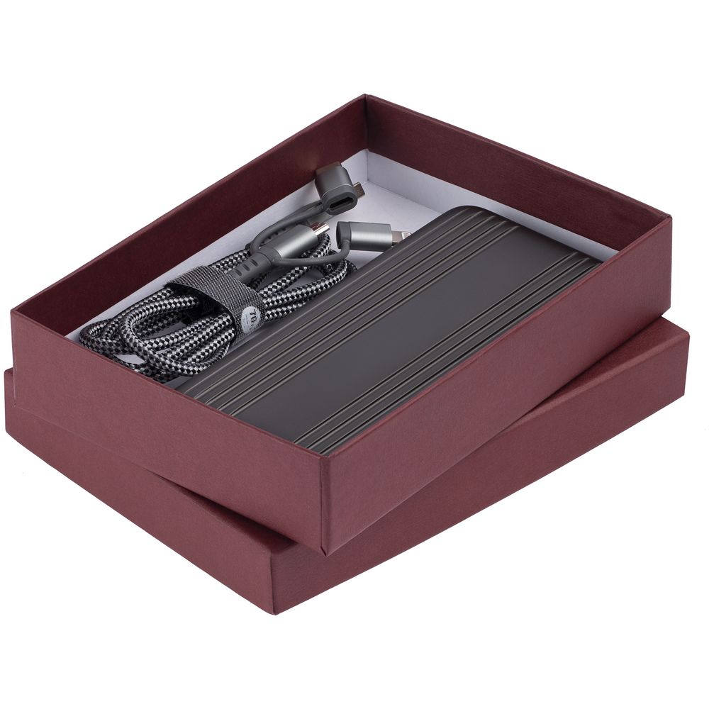 Коробка Good Luck, бордовая / Миниатюра WWW (1000)