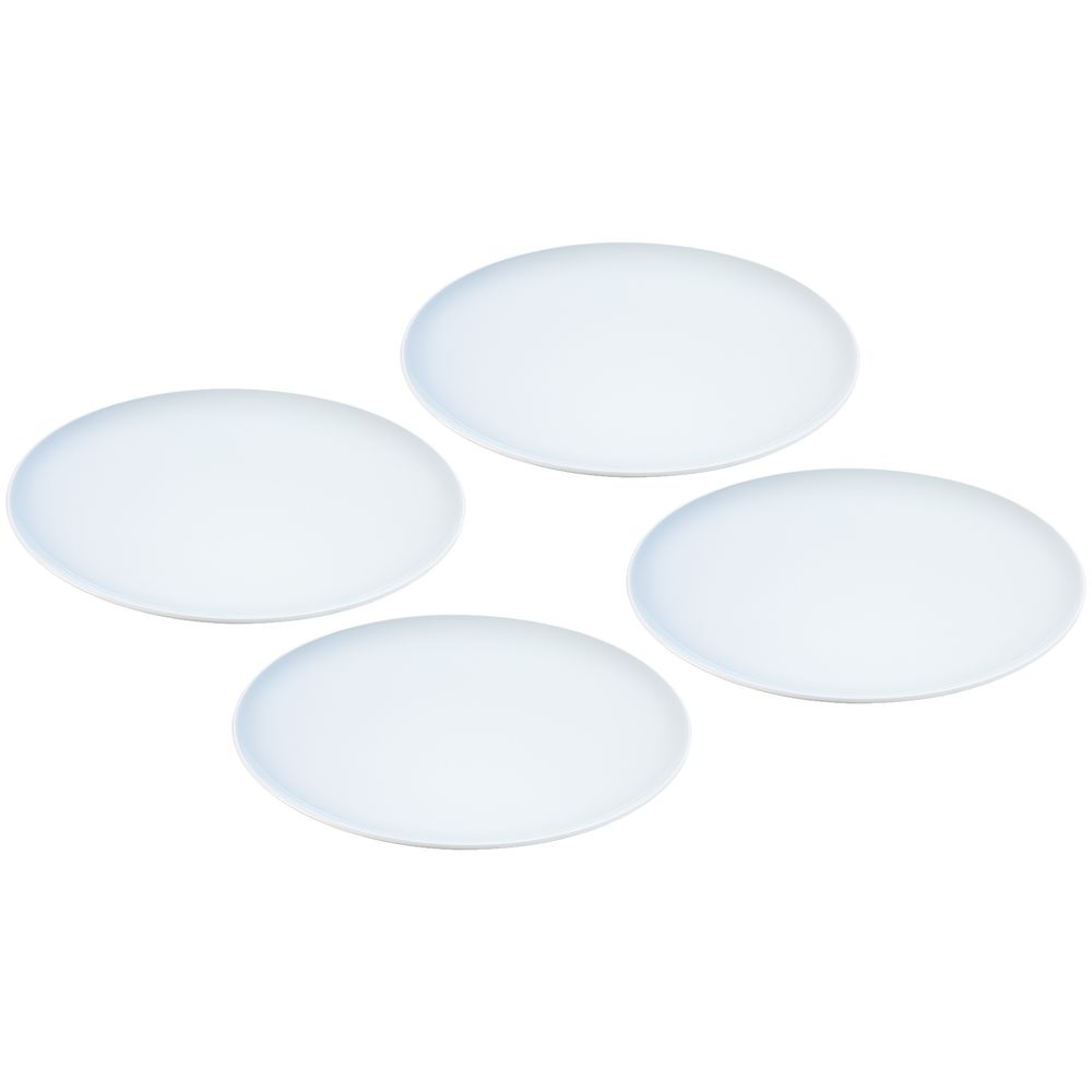 Набор из 4 больших тарелок Dine, белый