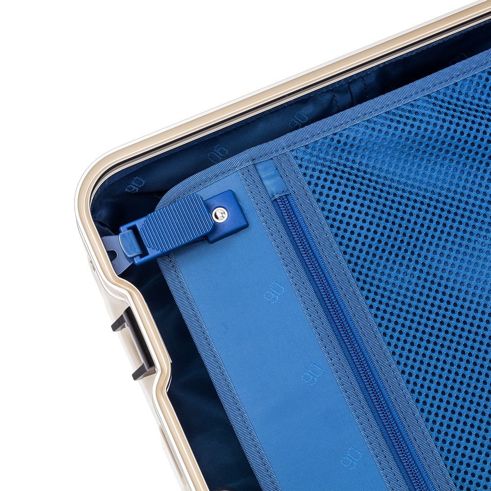 Чемодан Metal Luggage, золотистый / Миниатюра WWW (1000)