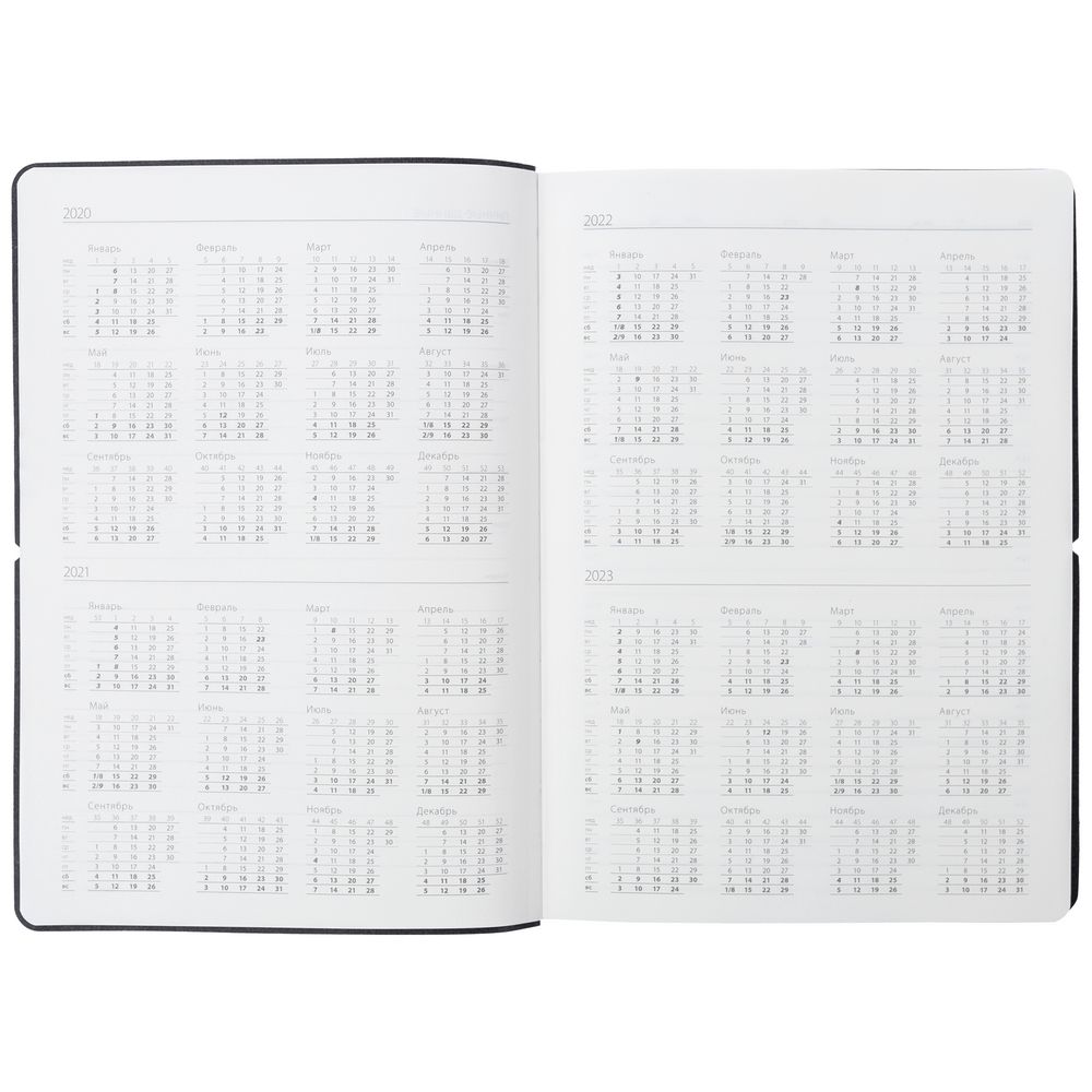 Ежедневник Folks, недатированный, серый / Миниатюра WWW (1000)